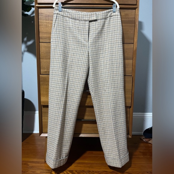 Pendleton 100% Virgin Wool Plaid Straight Leg Trouser - Size 10 - Picture 1 of 12